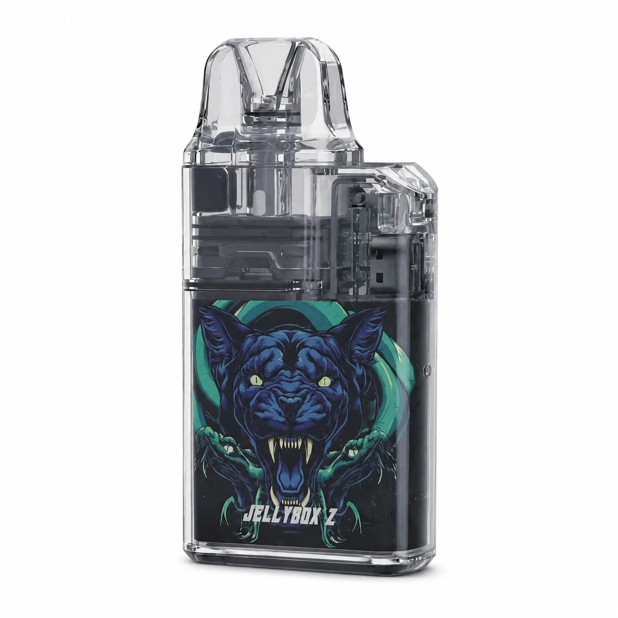 Rincoe Jellybox Z Transparent Pod Kit Black Clear with refillable pod device