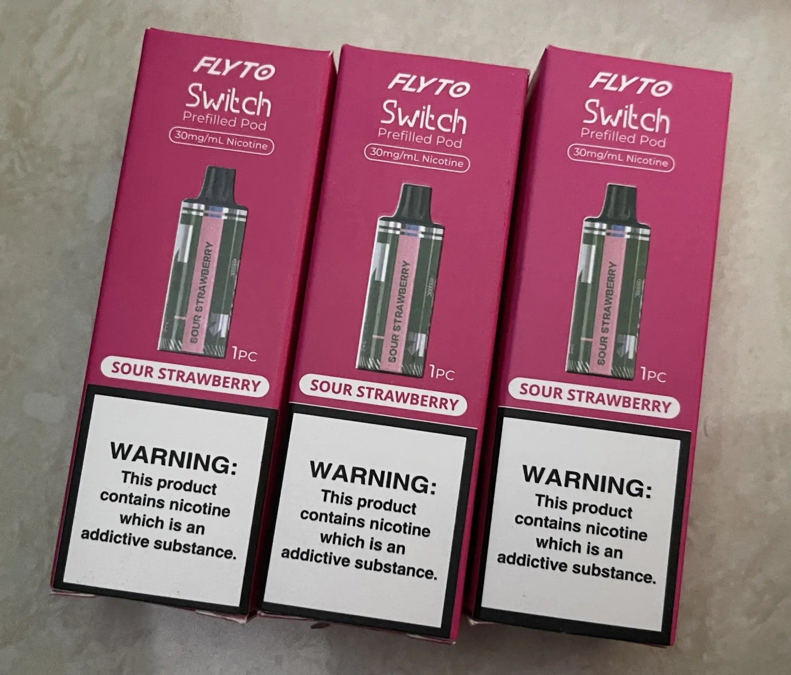 FLYTO Switch Prefilled Pod – Sour Strawberry Flavor product image 5